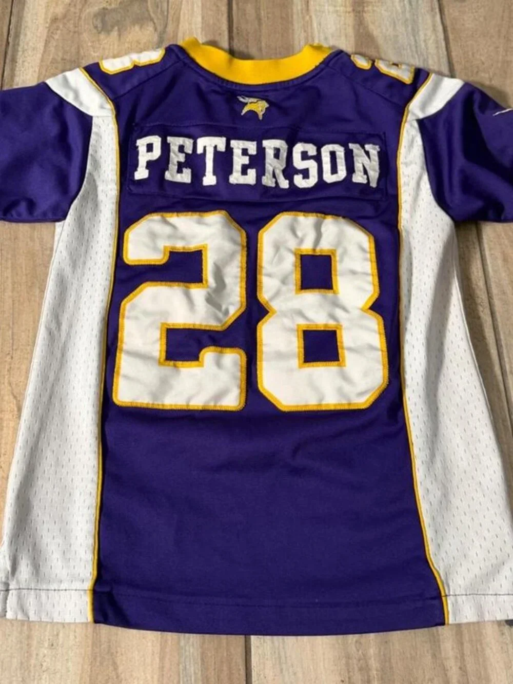 Kids Minnesota Vikings 28 Adrian Peterson embroidered purple jersey